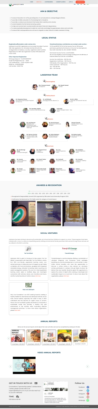 Volunteer Organizations in India | Lakshyam