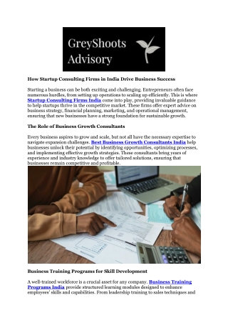 Business Coaching Services India