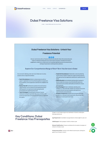 Dubai Freelance Visa – Complete PDF Guide for Freelancers