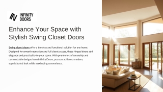 Enhance Your Space with Stylish Swing Closet Doors