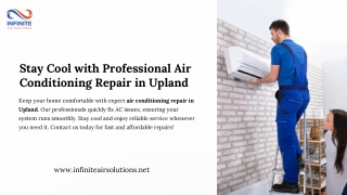 Stay Cool with Professional Air Conditioning Repair in Upland