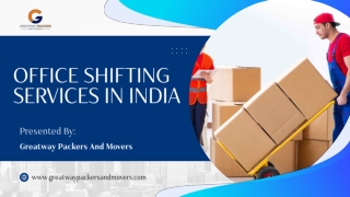 Office shifting services In India