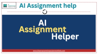 AI Assignment help