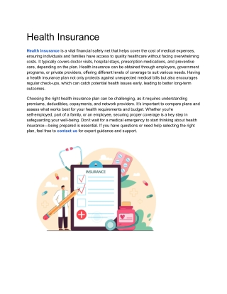 Health Insurance