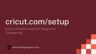 5 Cricut Explore Instant DIY Designs for Thanksgiving