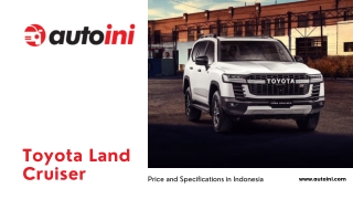 Toyota Land Cruiser Price and Specifications in Indonesia - autoini