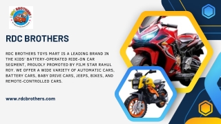 Shop Electric Toy Bike - RDC Brothers