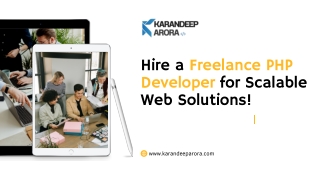 Hire a Skilled Freelance PHP Developer for Custom Solutions!