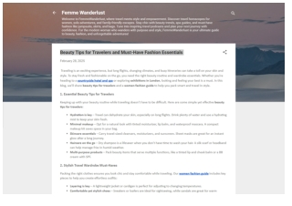 Beauty Tips for Travelers and Must-Have Fashion Essentials