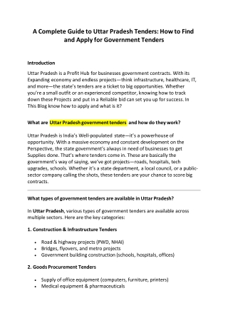 Upcoming Kerala PWD Tenders: Latest Projects, Eligibility, and Bidding Process