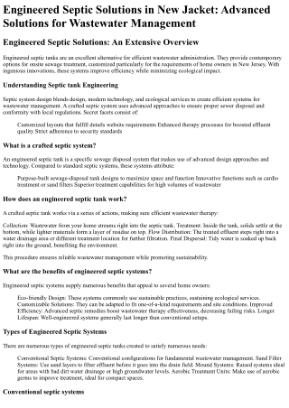 Septic Tank Engineer