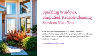 Reliable Window Cleaning Services Near You