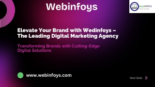Elevate Your Brand with Wedinfoys – The Leading Digital Marketing Agency