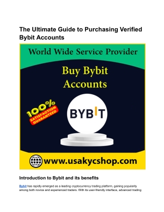 The Ultimate Guide to Purchasing Verified Bybit Accounts