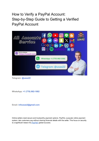 How to Verify a PayPal Account_ Step-by-Step Guide to Getting a Verified PayPal Account