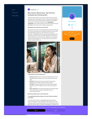 Best Korean Moisturizer: Top Picks for Hydrated and Glowing Skin