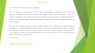 iptv Romania