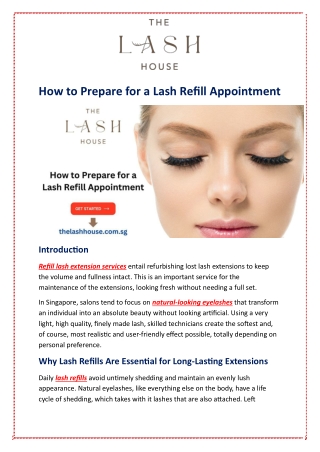 How to Prepare for a Lash Refill Appointment