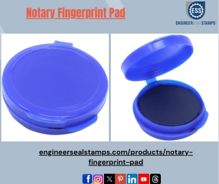 Notary Fingerprint Pad