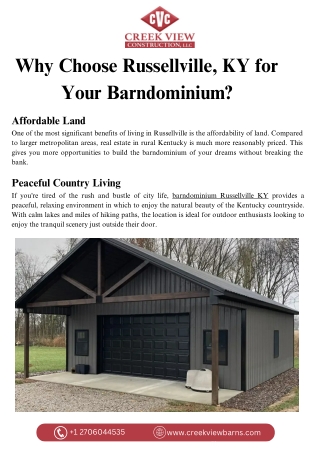 Barndominium Russellville KY