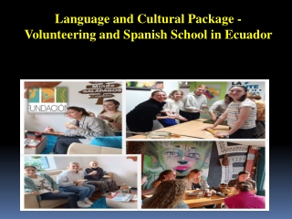 Language and Cultural Package - Volunteering and Spanish School in Ecuador