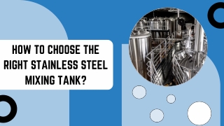 Efficient Mixing Tanks for Industrial Solutions