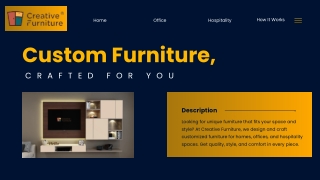 Custom Furniture, Crafted for You