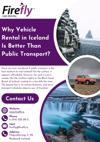 Rental in Iceland Is Better Than Public Transport