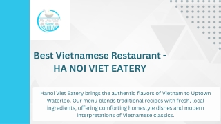 Vietnamese Restaurant Kitchener
