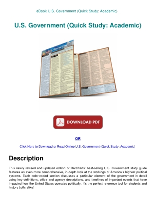eBook U.S. Government (Quick Study Academic)