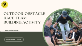 Outdoor Obstacle Race Team Building Activity