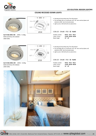 Qlite LED spotlights - versatile lighting solutions