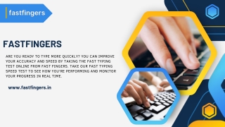 Challenge Your Speed with Typing Speed Test Online Now