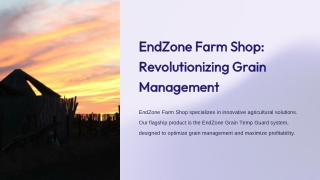 EndZone Farm Shop: Revolutionizing Grain Management