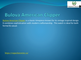 Bulova American Clipper