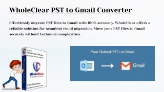 WholeClear PST to Gmail Converter
