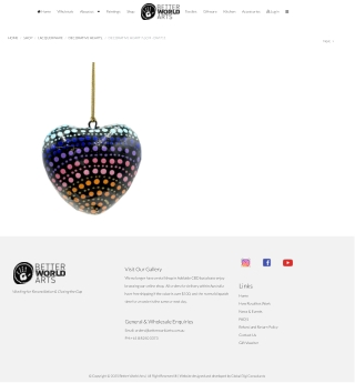 Decorative Heart 7.6cm -OWI711