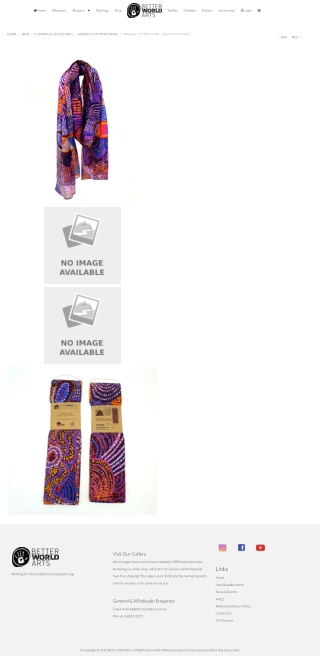 Organic Cotton Scarf - 200x70cm-NDA802