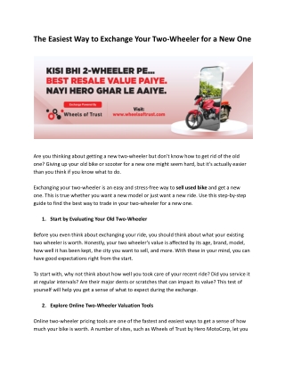 The Easiest Way to Exchange Your Two-Wheeler for a New One.docx