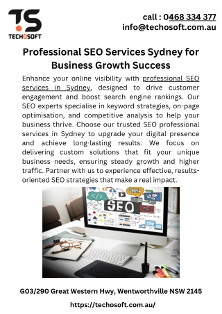 Professional SEO Services Sydney for Business Growth Success