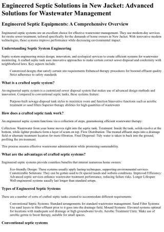 Septic Tank Engineer