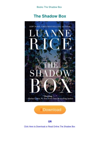 Books The Shadow Box