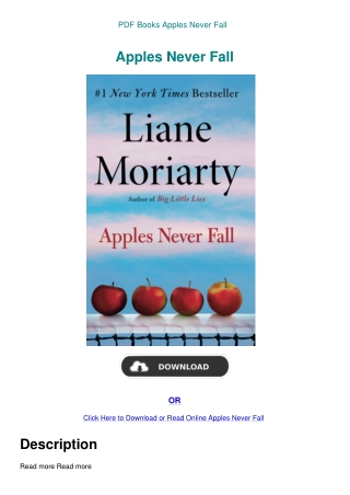 PDF Books Apples Never Fall