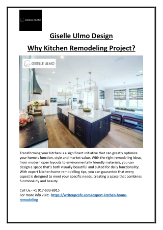 Remodeling Your Kitchen Enhance Your Area Now