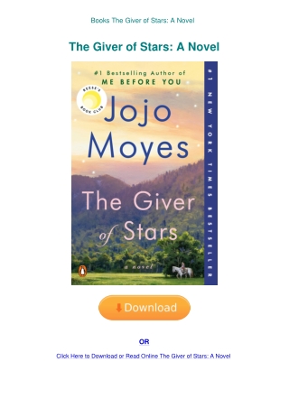 Books The Giver of Stars A Novel