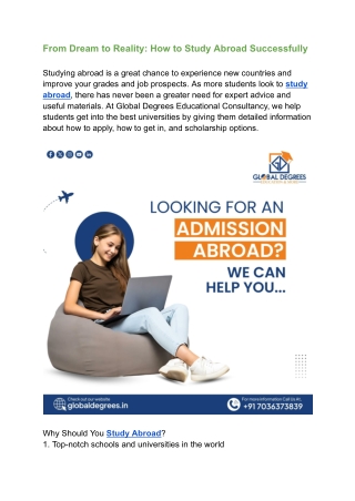 From Dream to Reality_ How to Study Abroad Successfully