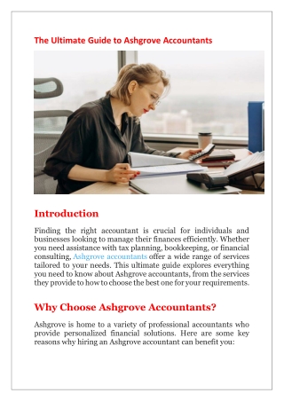 The Ultimate Guide to Ashgrove Accountants