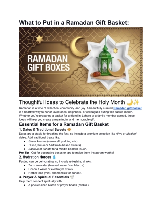 What to Put in a Ramadan Gift Basket.df