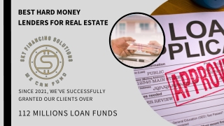 Best Hard Money Lenders For Real Estate