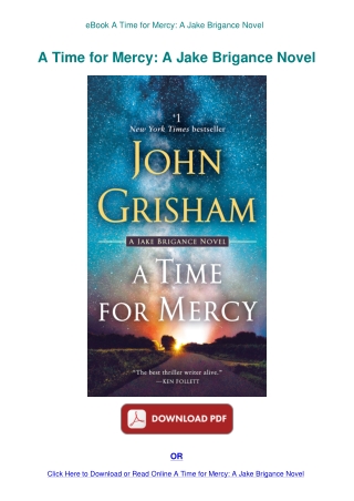 eBook A Time for Mercy A Jake Brigance Novel